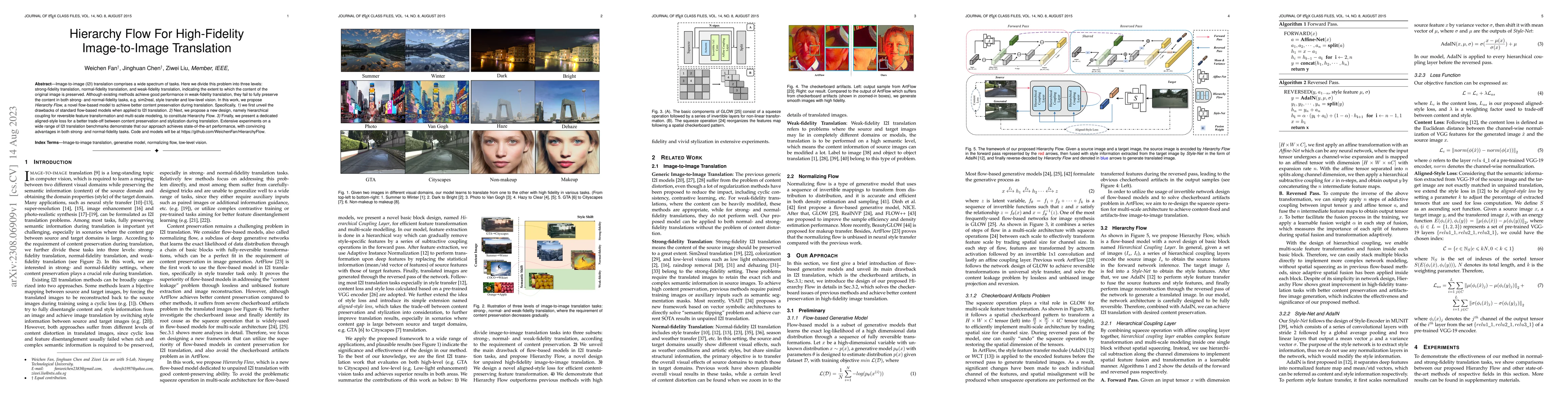 Thumbnail for Hierarchy Flow For High-Fidelity Image-to-Image Translation
