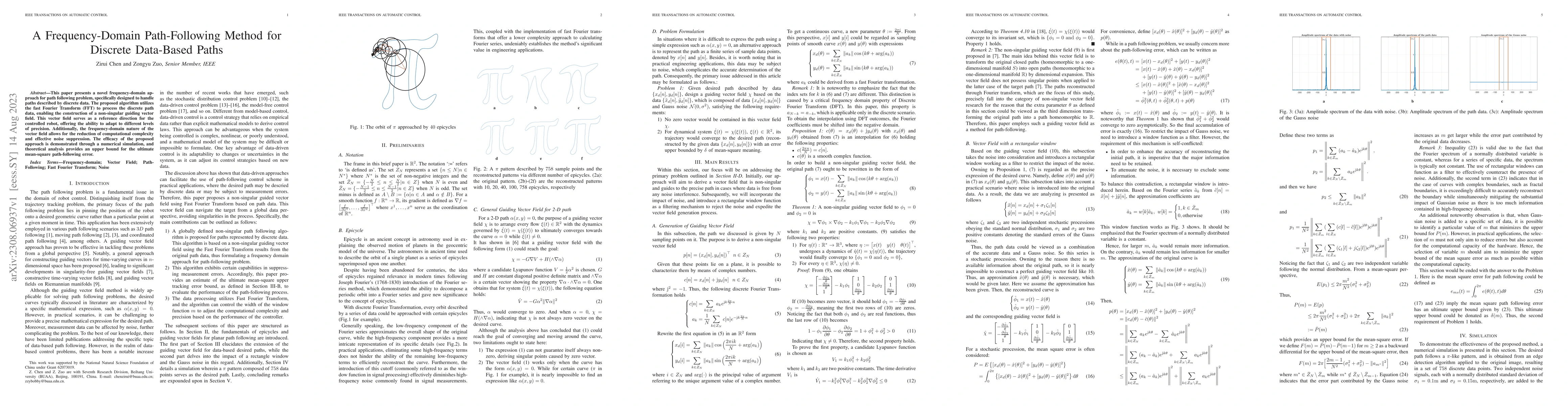 Thumbnail for A Frequency-Domain Path-Following Method for Discrete Data-Based Paths