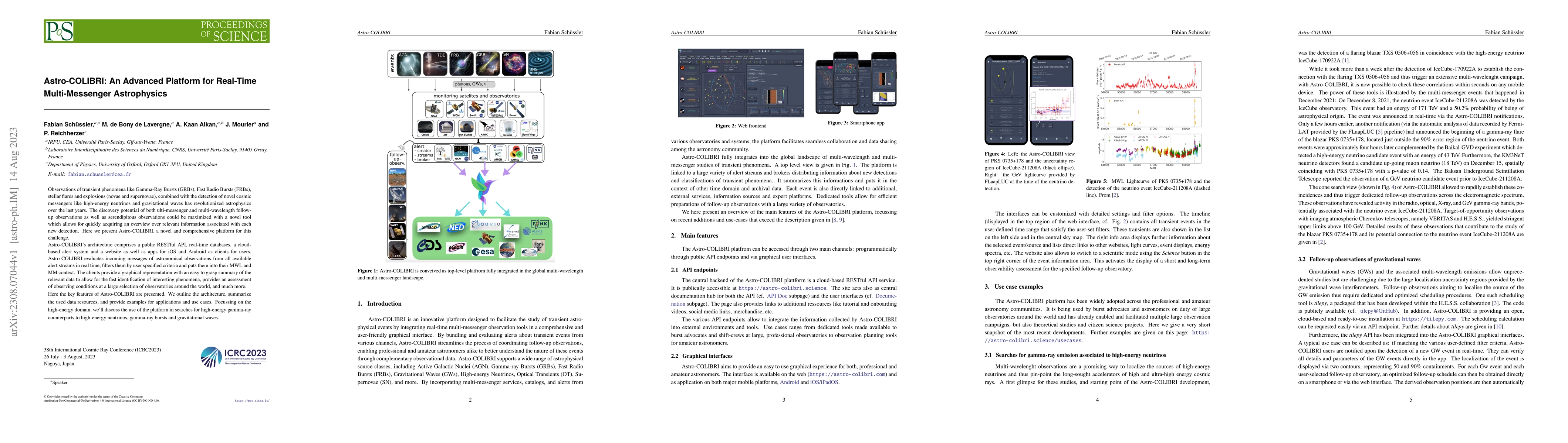 Thumbnail for Astro-COLIBRI: An Advanced Platform for Real-Time Multi-Messenger
  Astrophysics