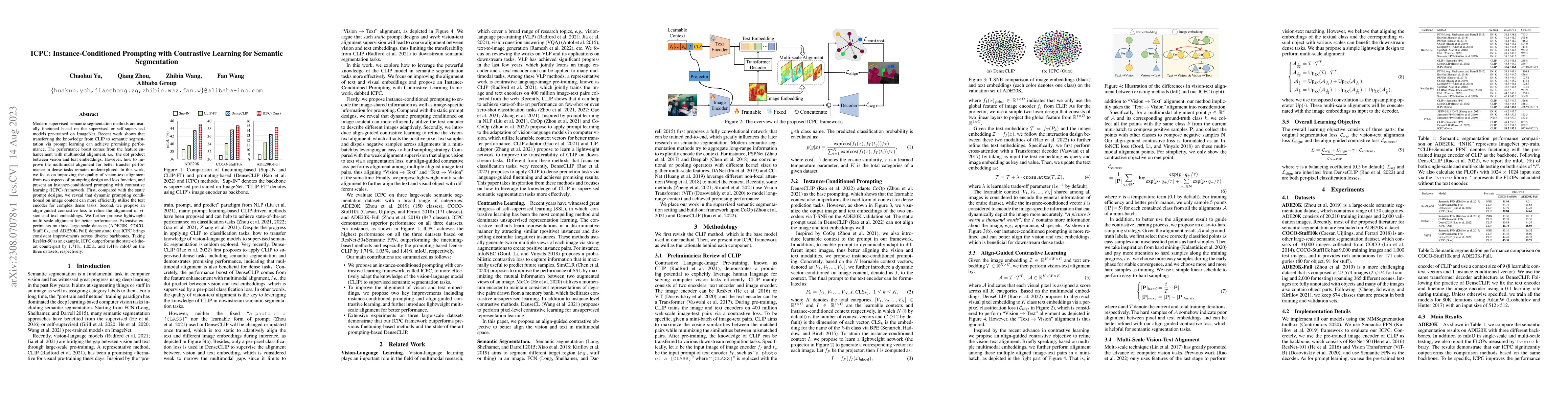 Thumbnail for ICPC: Instance-Conditioned Prompting with Contrastive Learning for
  Semantic Segmentation