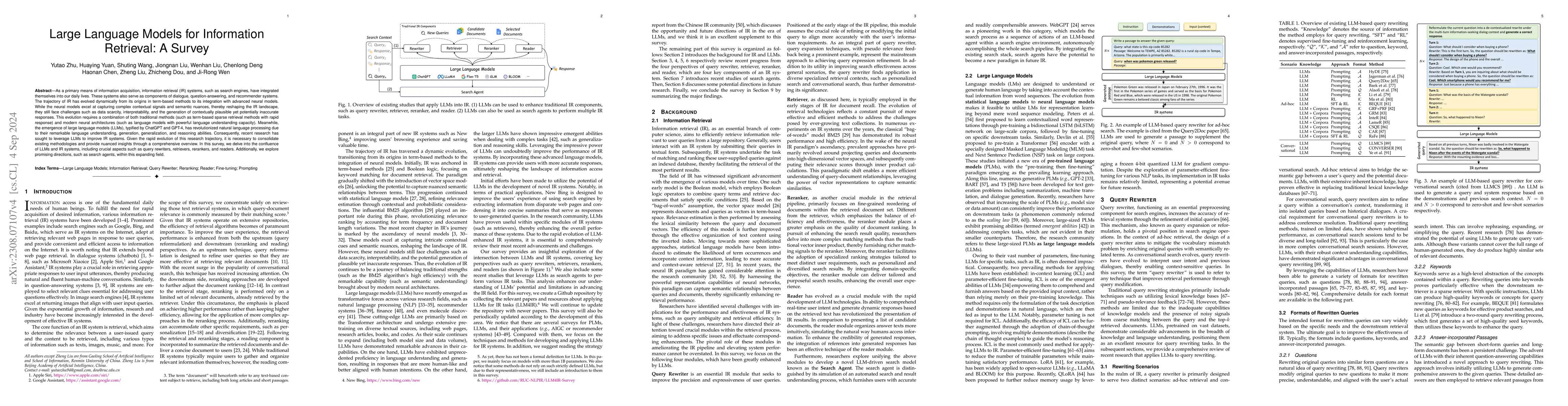 Thumbnail for Large Language Models for Information Retrieval: A Survey
