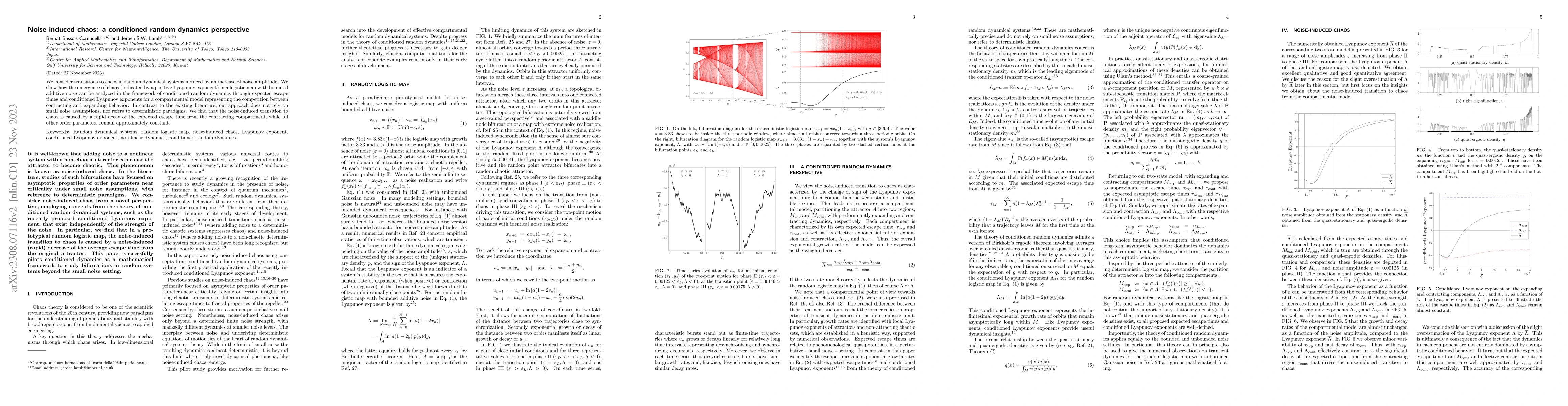 Thumbnail for Noise-induced chaos: a conditioned random dynamics perspective