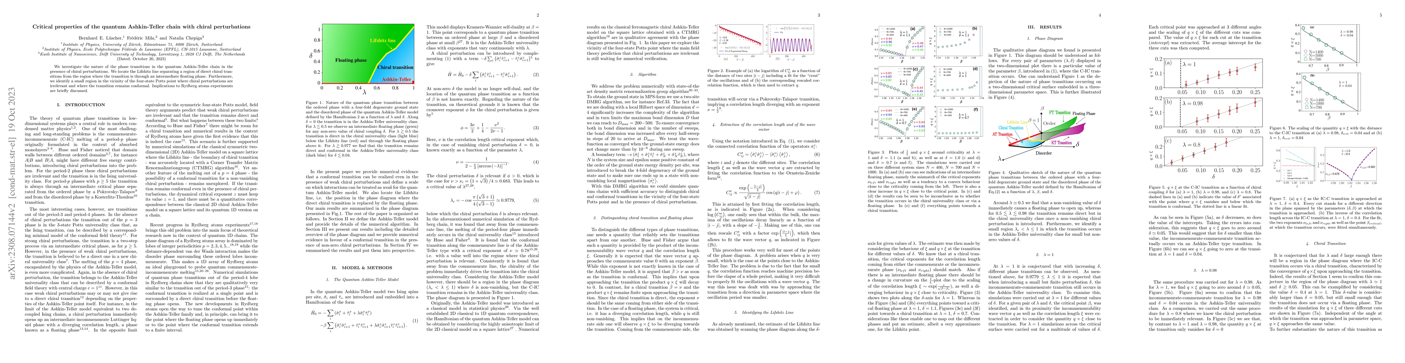 Thumbnail for Critical properties of the quantum Ashkin-Teller chain with chiral
  perturbations