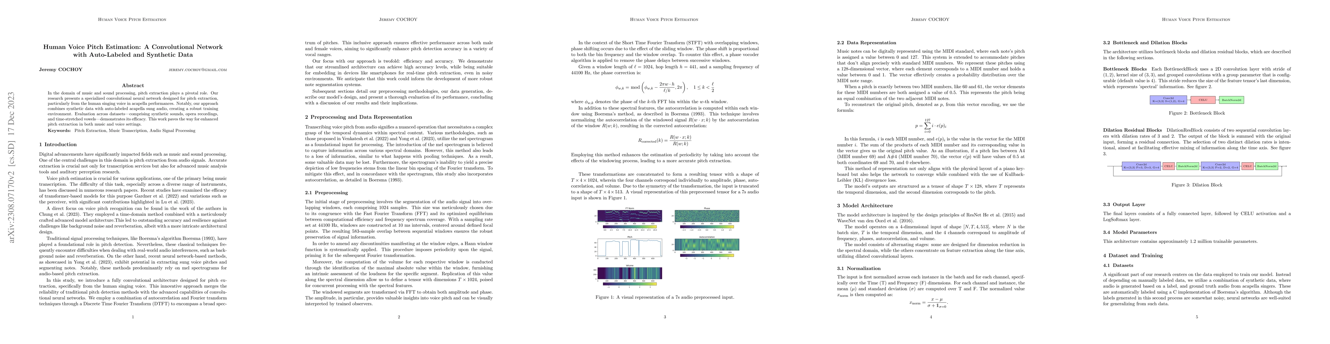 Thumbnail for Human Voice Pitch Estimation: A Convolutional Network with Auto-Labeled
  and Synthetic Data