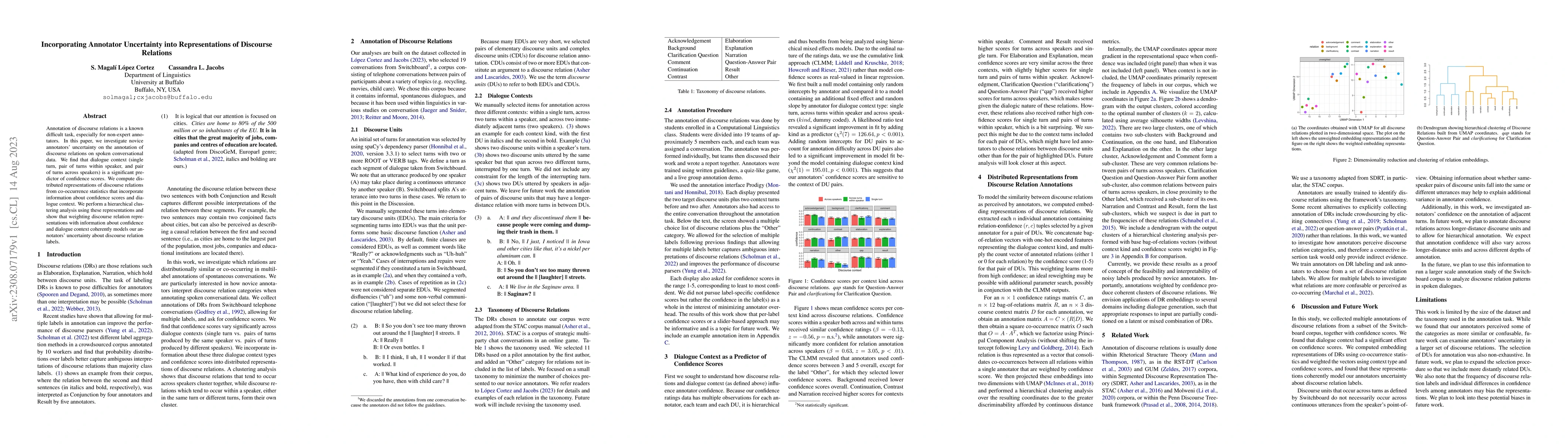 Thumbnail for Incorporating Annotator Uncertainty into Representations of Discourse
  Relations