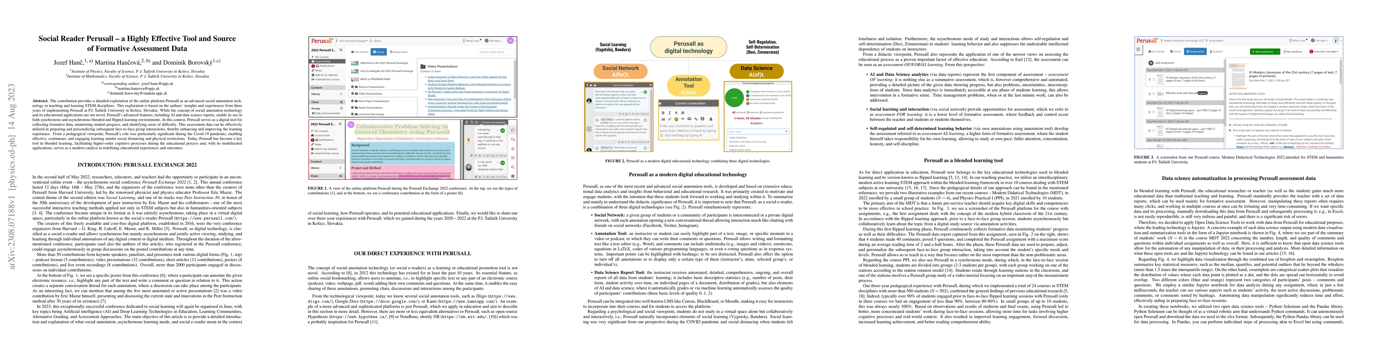 Thumbnail for Social Reader Perusall -- a Highly Effective Tool and Source of
  Formative Assessment Data