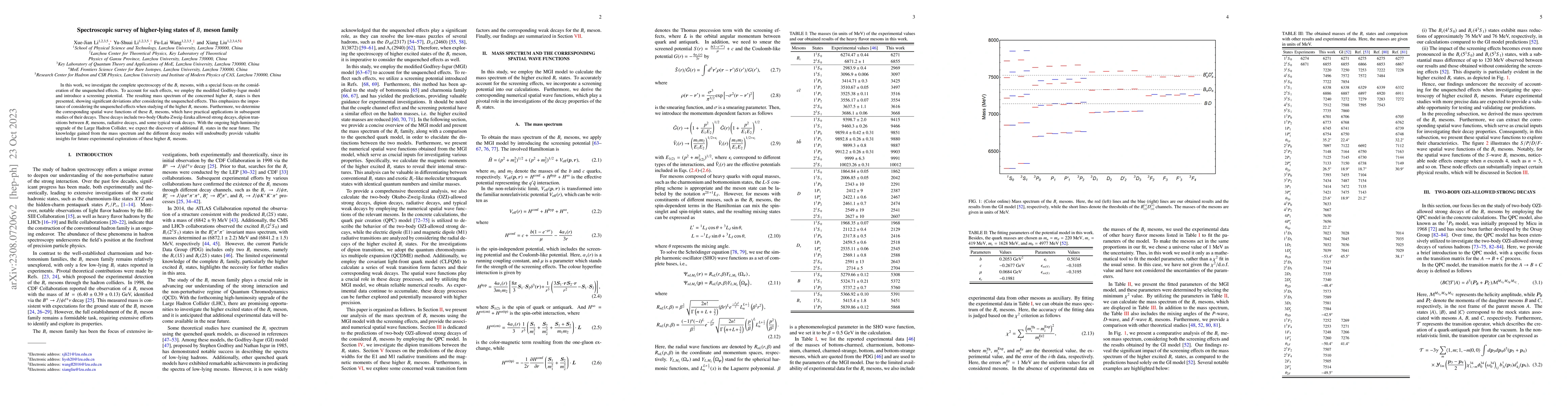 Thumbnail for Spectroscopic survey of higher-lying states of $B_c$ meson family