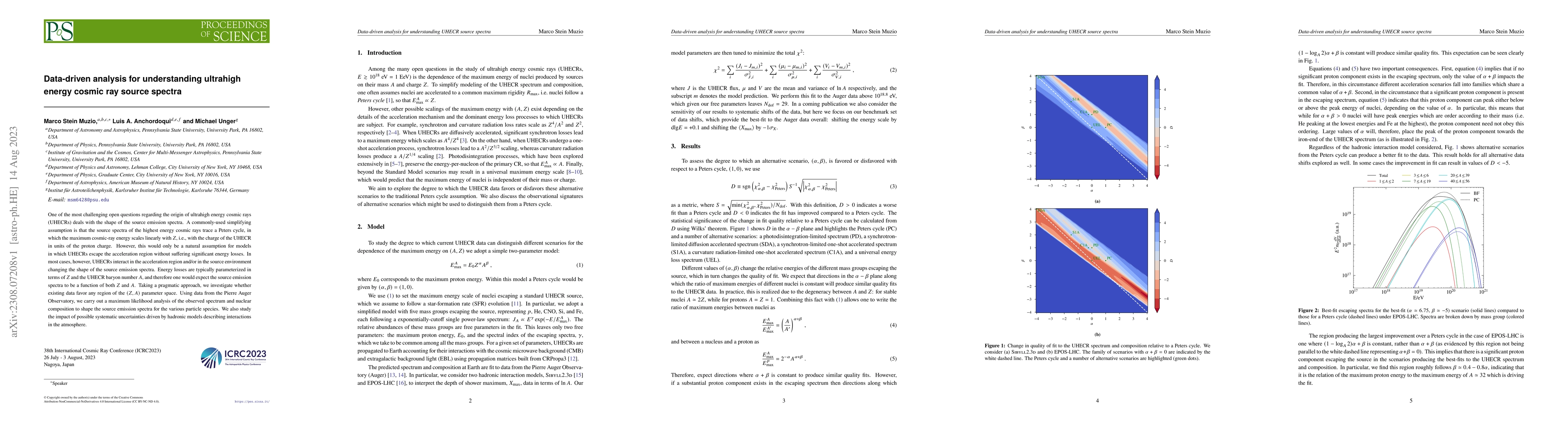 Thumbnail for Data-driven analysis for understanding ultrahigh energy cosmic ray
  source spectra