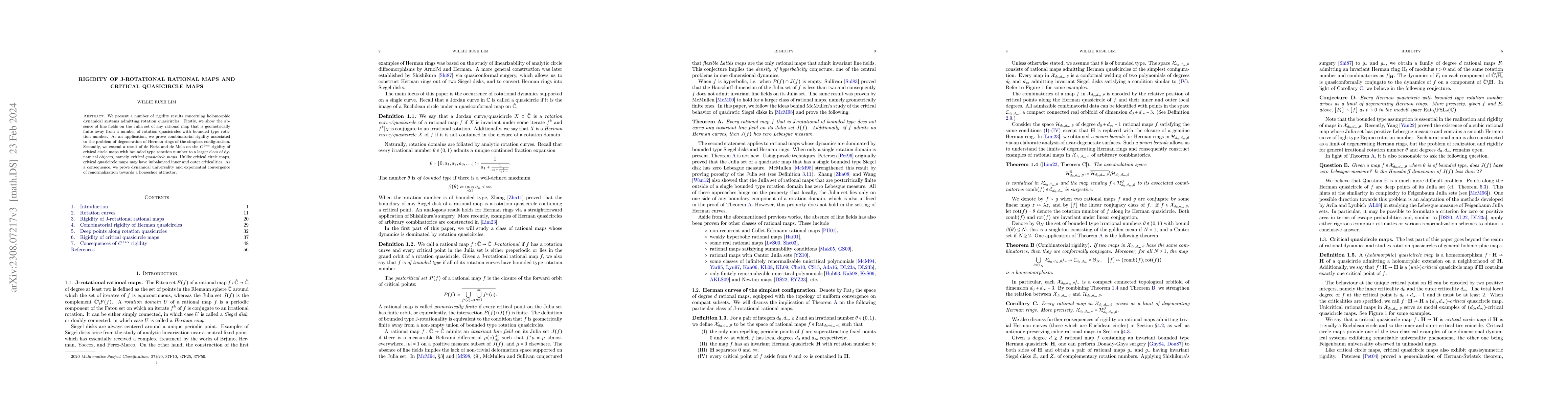 Thumbnail for Rigidity of J-rotational rational maps and critical quasicircle maps