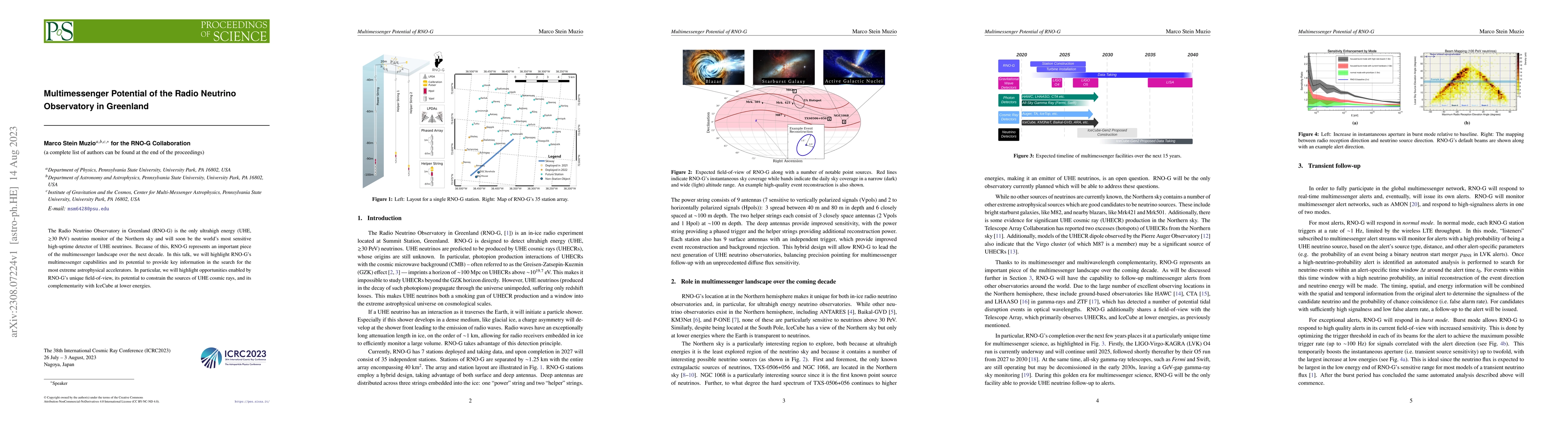 Thumbnail for Multimessenger Potential of the Radio Neutrino Observatory in Greenland