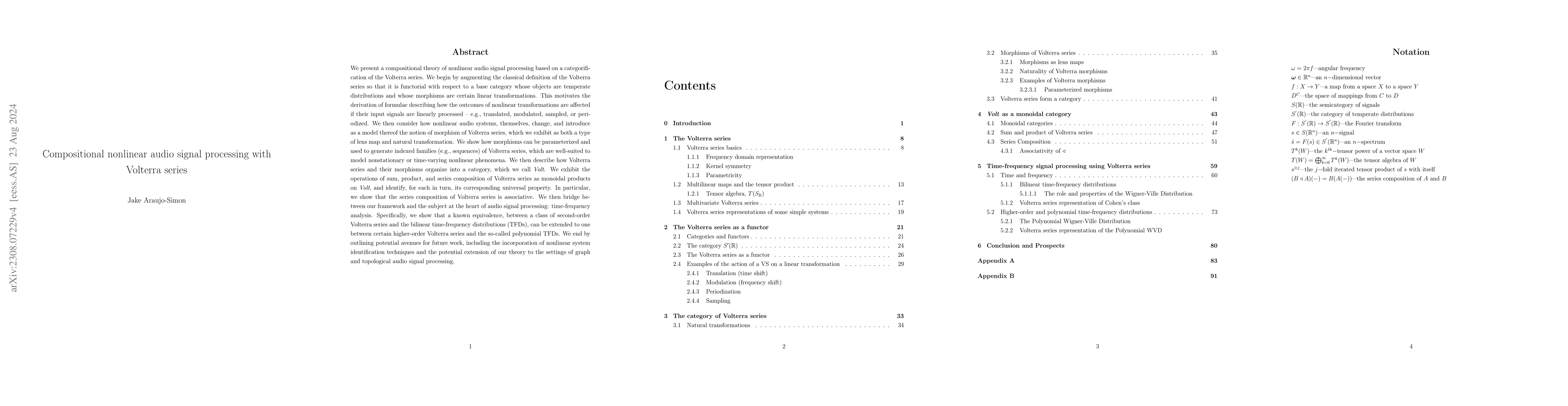 Thumbnail for Compositional nonlinear audio signal processing with Volterra series