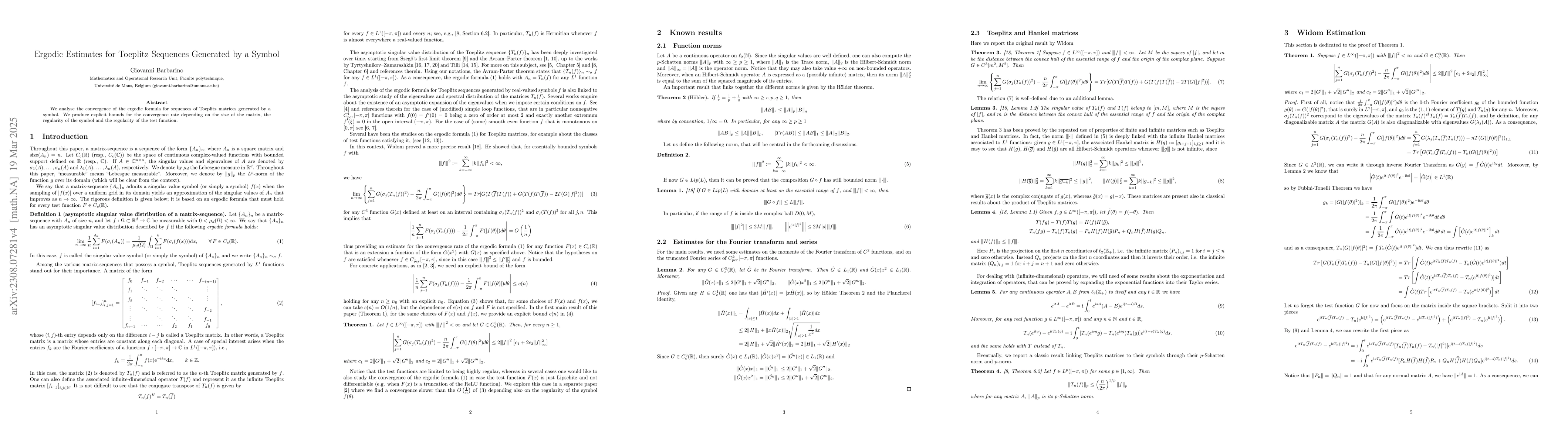 Thumbnail for Ergodic Estimations for Toeplitz Sequences Generated by a Symbol