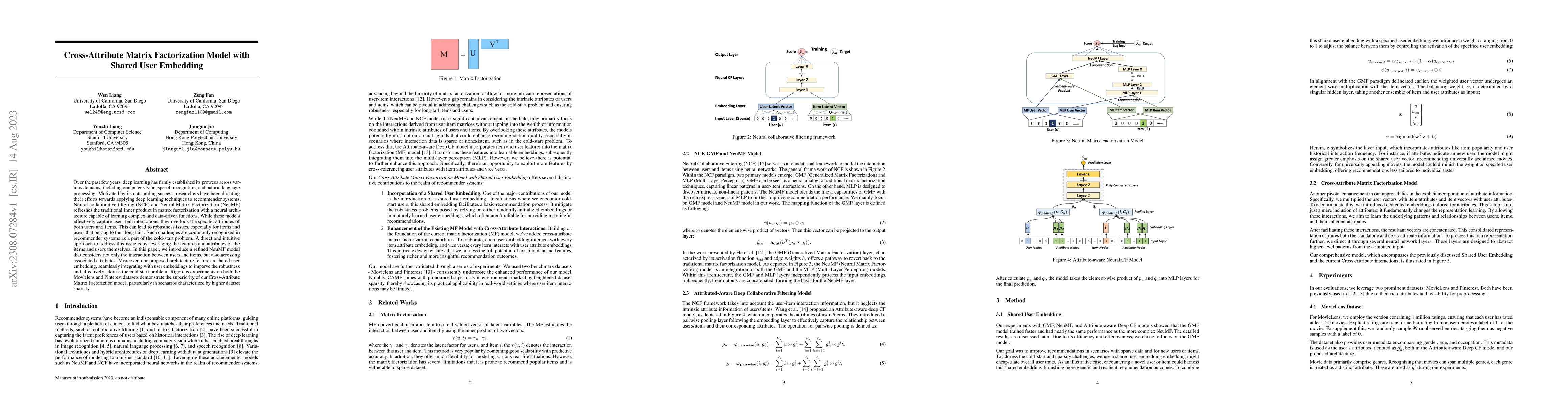 Thumbnail for Cross-Attribute Matrix Factorization Model with Shared User Embedding