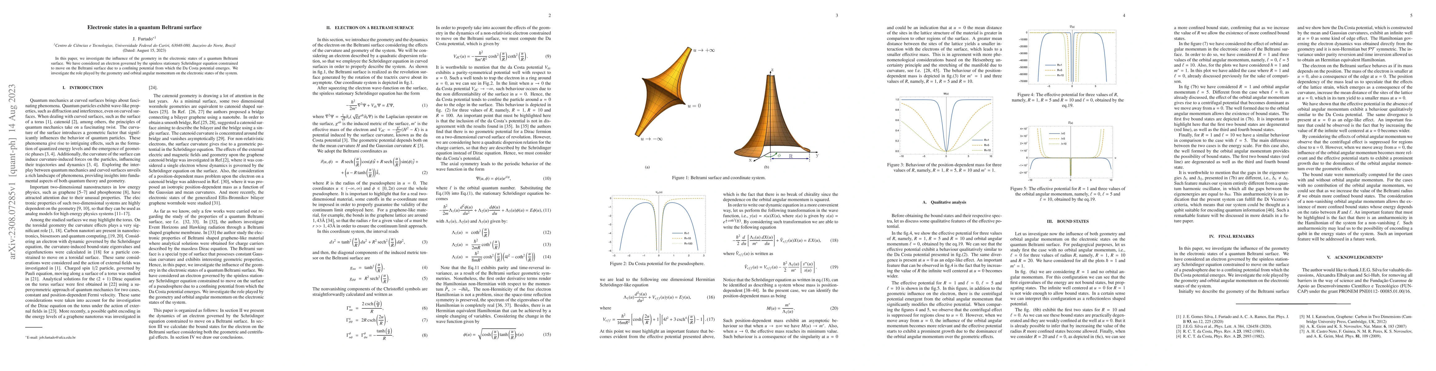 Thumbnail for Electronic states in a quantum Beltrami surface