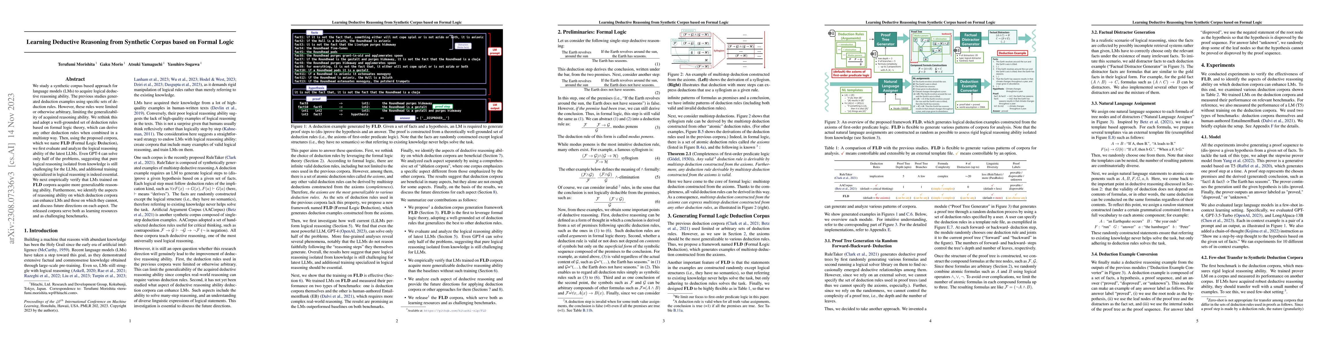 Thumbnail for Learning Deductive Reasoning from Synthetic Corpus based on Formal Logic
