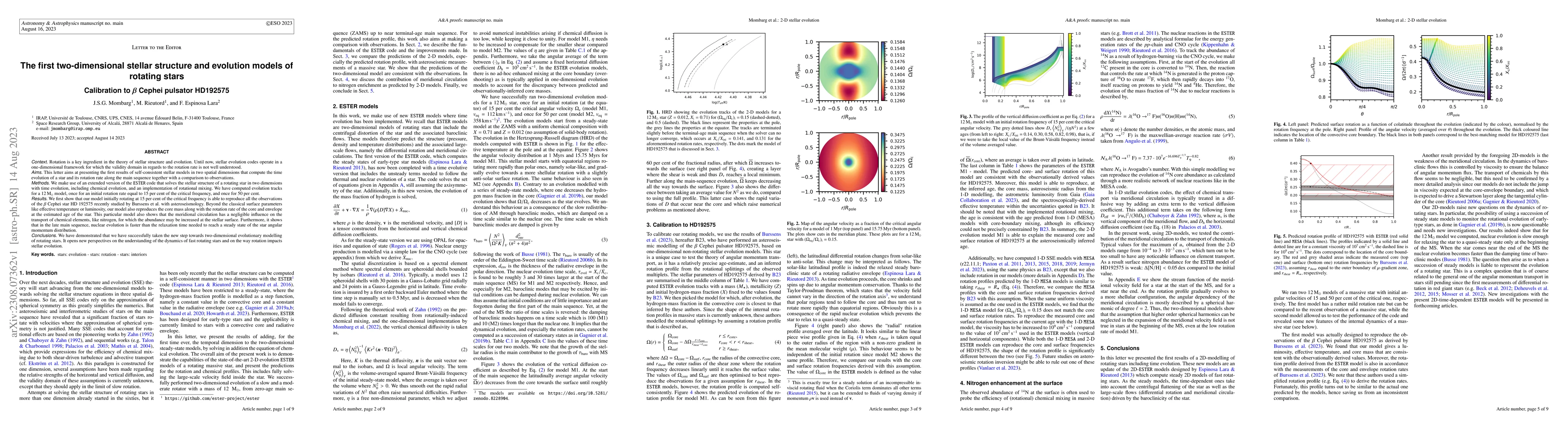 Thumbnail for The first two-dimensional stellar structure and evolution models of
  rotating stars