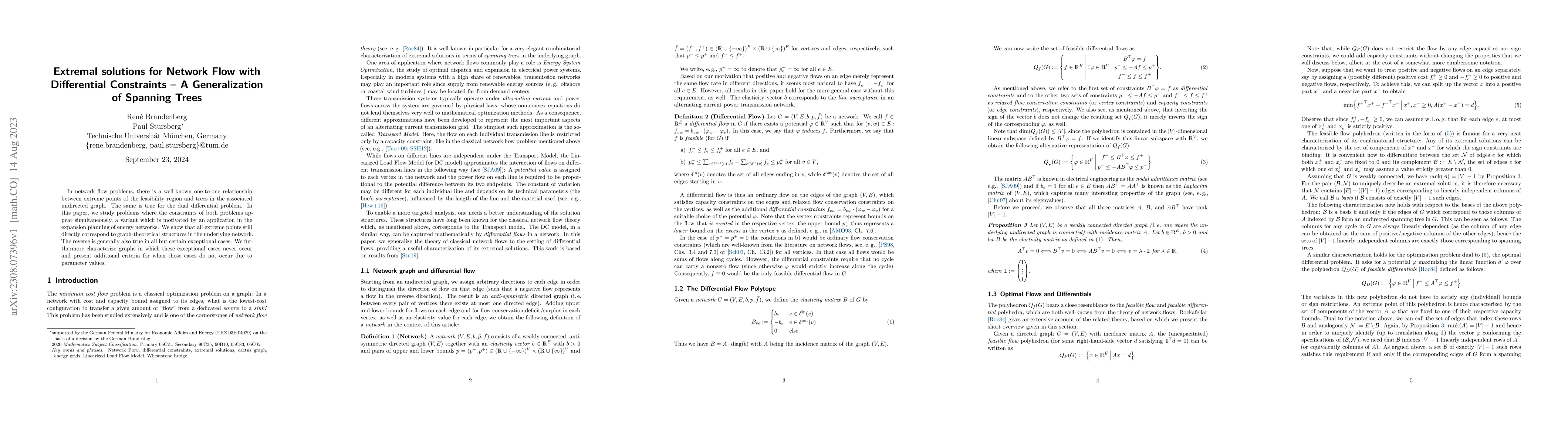 Thumbnail for Extremal solutions for Network Flow with Differential Constraints -- A
  Generalization of Spanning Trees