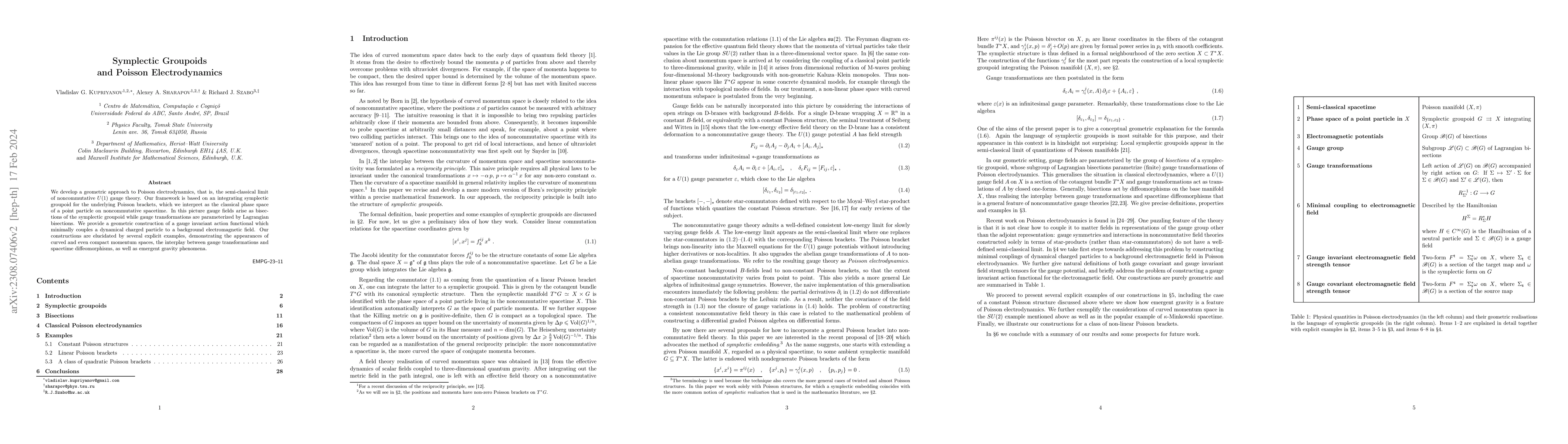 Thumbnail for Symplectic Groupoids and Poisson Electrodynamics