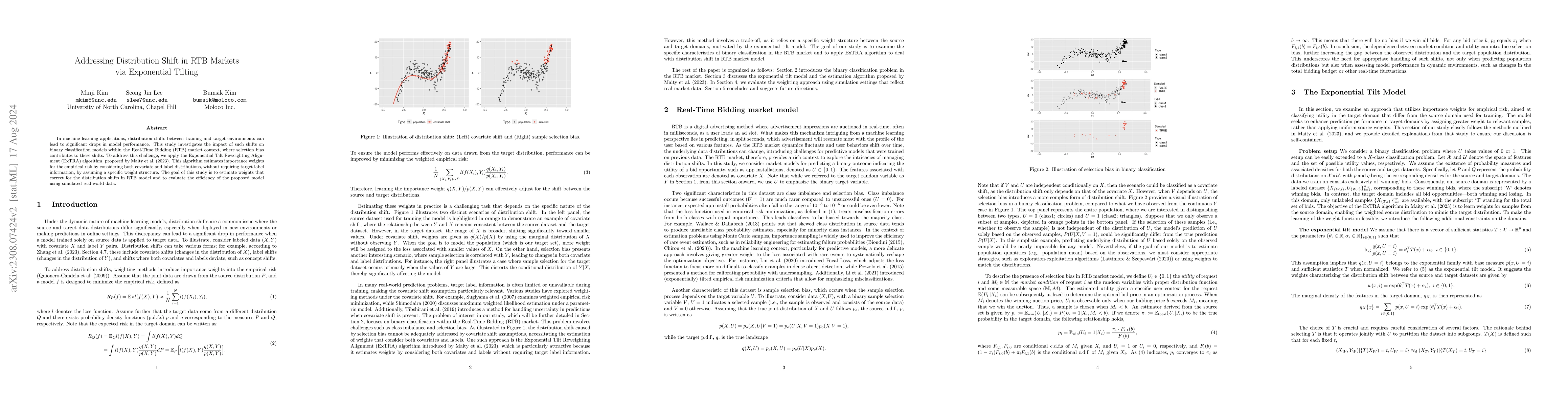 Thumbnail for Addressing Distribution Shift in RTB Markets via Exponential Tilting