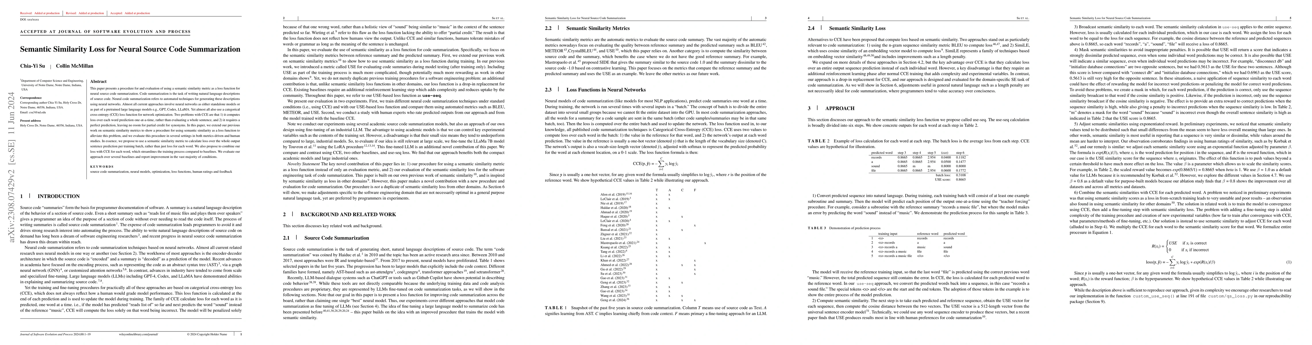 Thumbnail for Semantic Similarity Loss for Neural Source Code Summarization