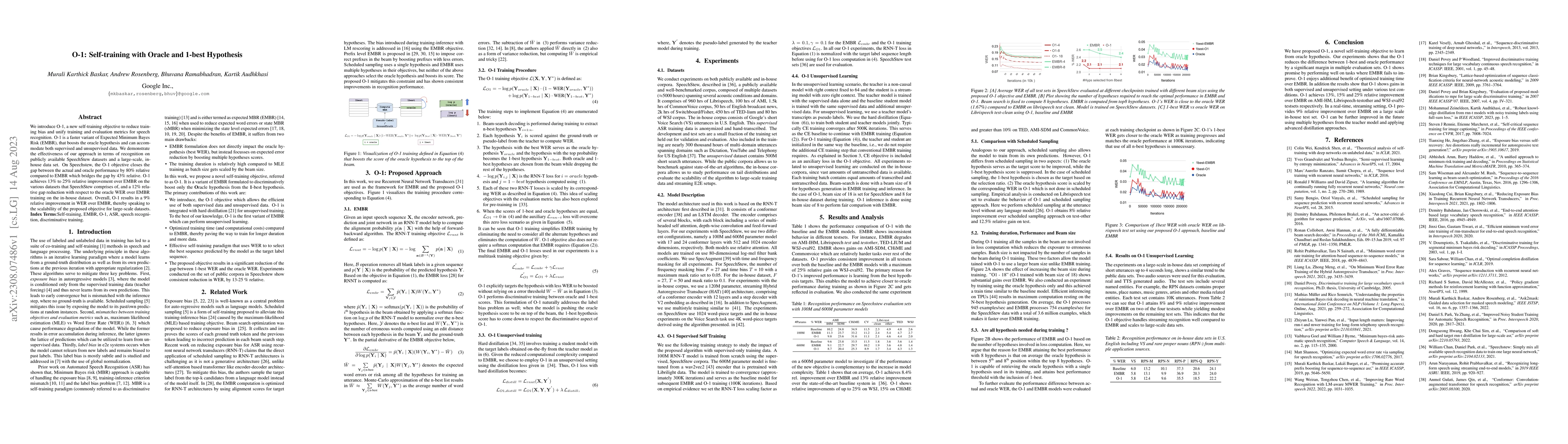Thumbnail for O-1: Self-training with Oracle and 1-best Hypothesis