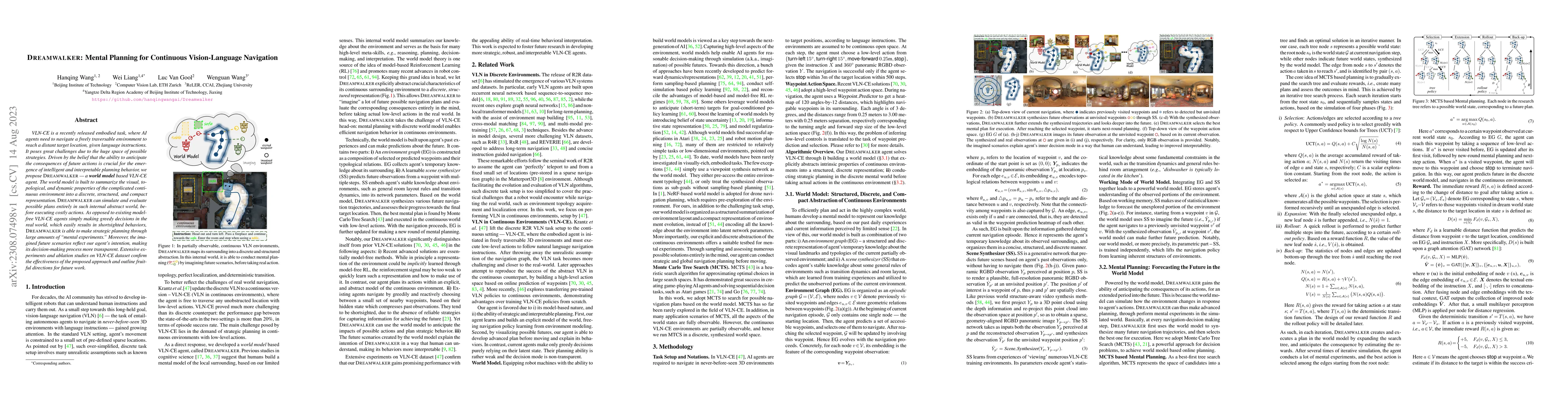Thumbnail for DREAMWALKER: Mental Planning for Continuous Vision-Language Navigation