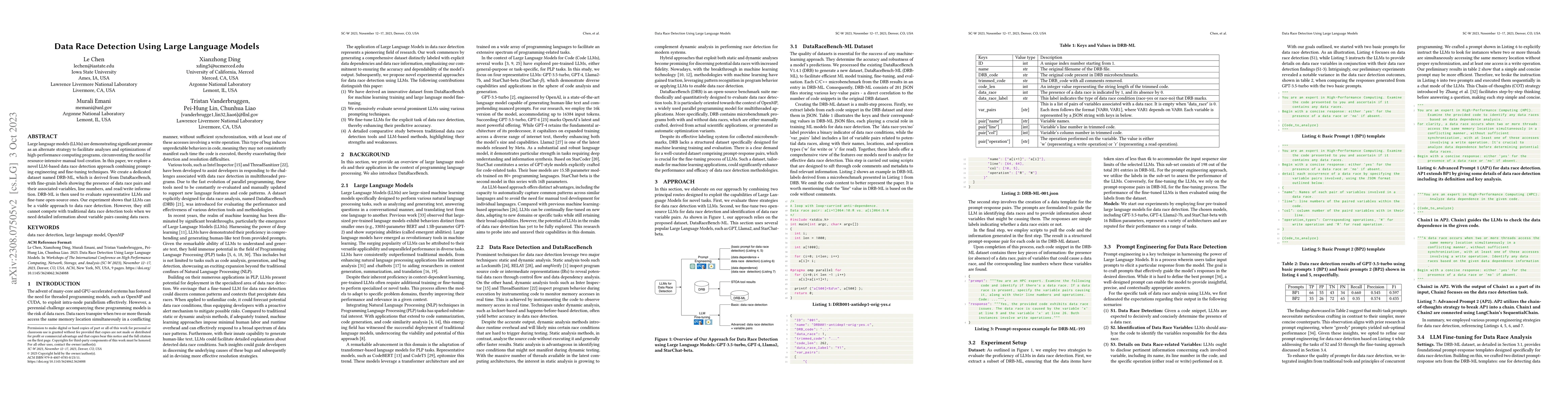 Thumbnail for Data Race Detection Using Large Language Models