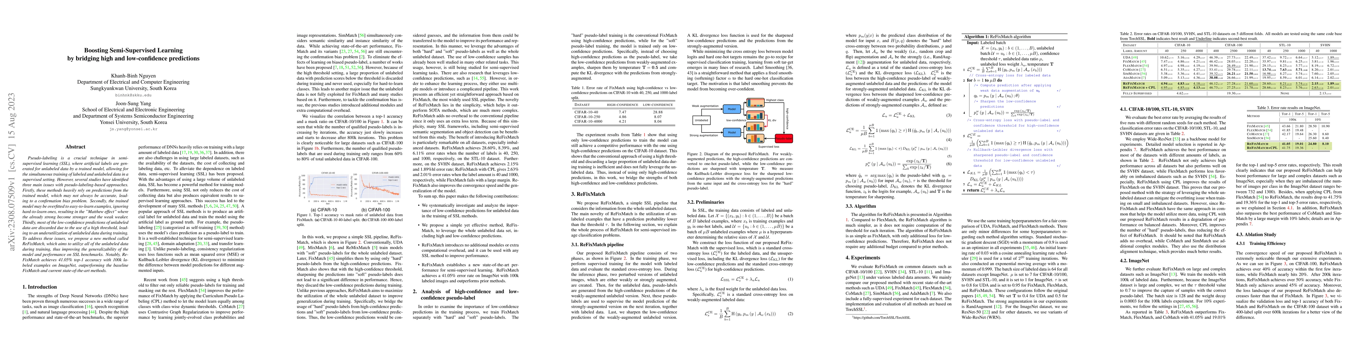 Thumbnail for Boosting Semi-Supervised Learning by bridging high and low-confidence
  predictions