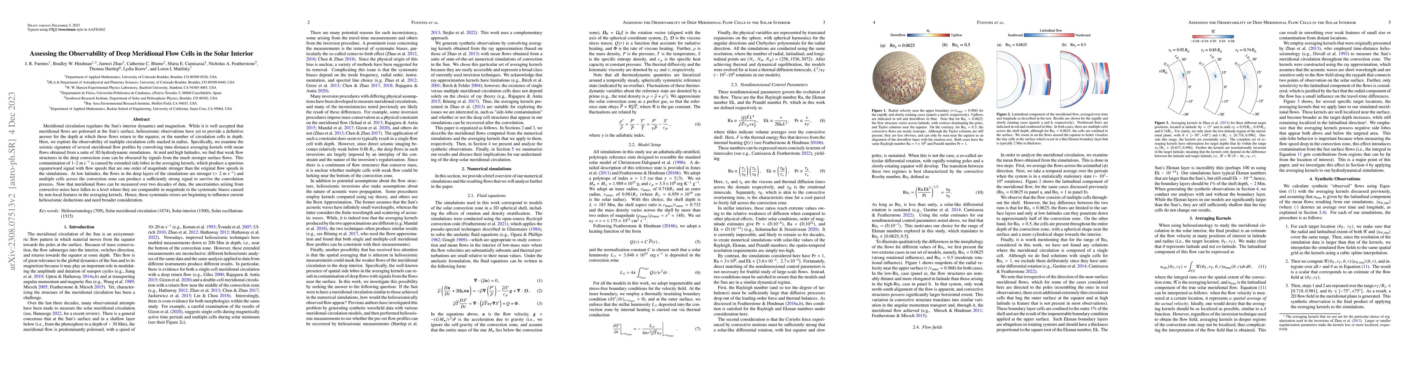 Thumbnail for Assessing the Observability of Deep Meridional Flow Cells in the Solar
  Interior