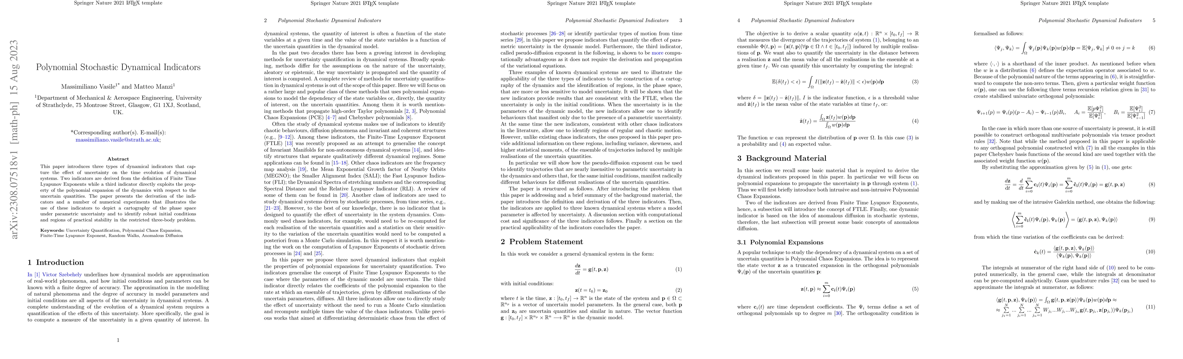 Thumbnail for Polynomial Stochastic Dynamical Indicators