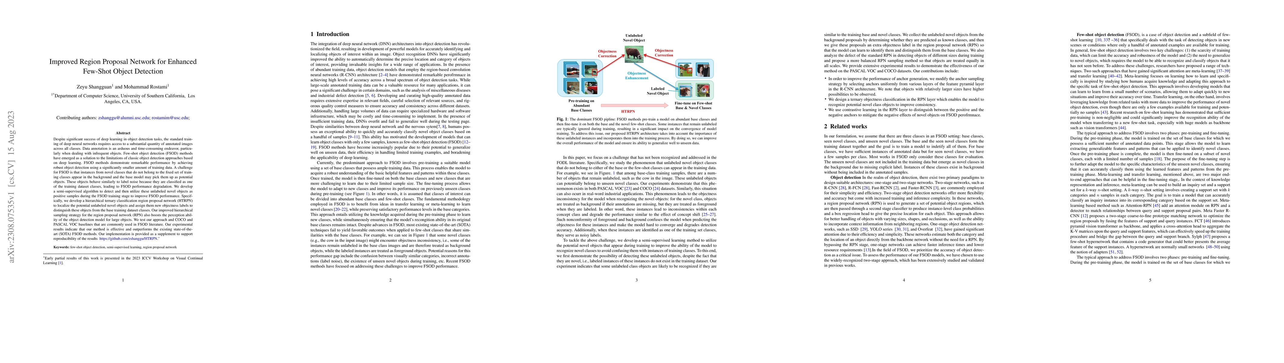 Thumbnail for Improved Region Proposal Network for Enhanced Few-Shot Object Detection