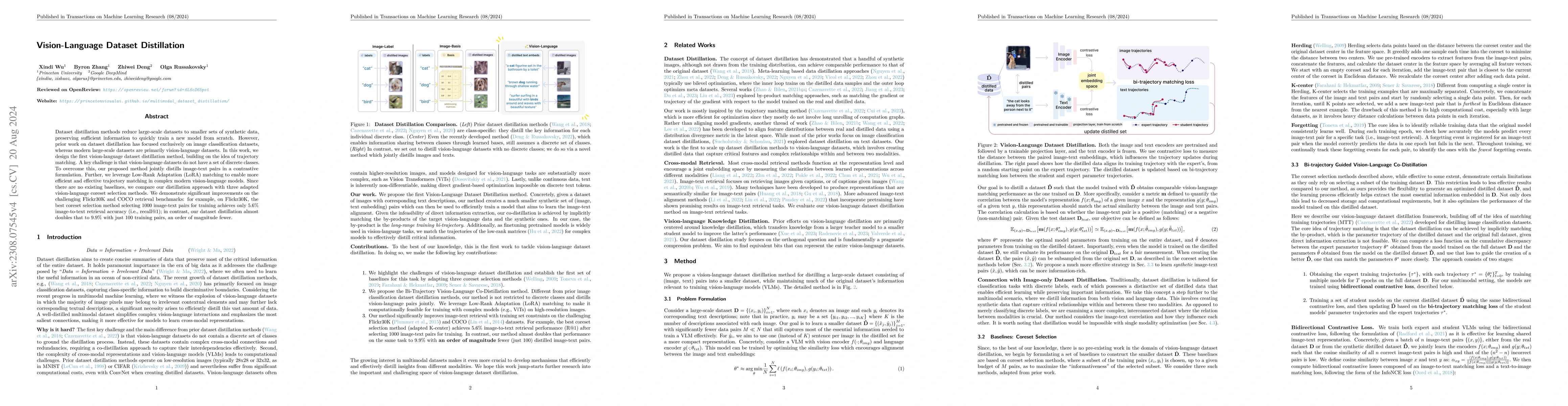Thumbnail for Vision-Language Dataset Distillation