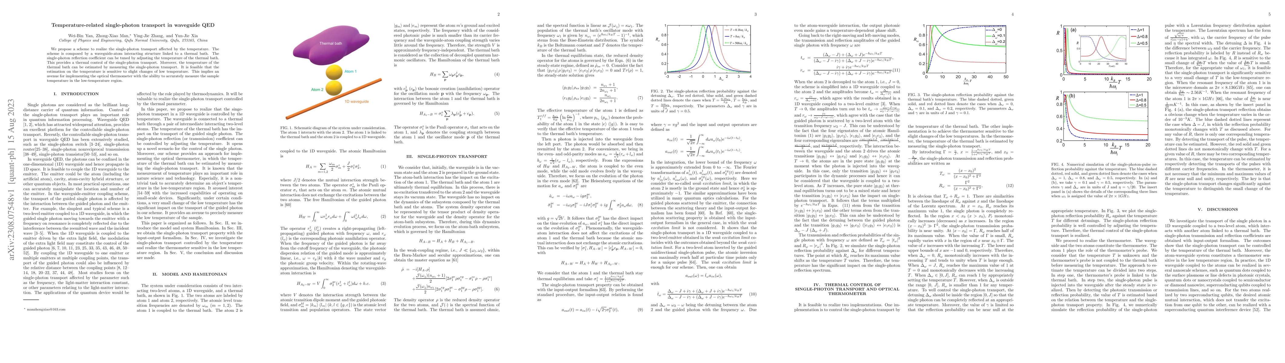 Thumbnail for Temperature-related single-photon transport in waveguide QED