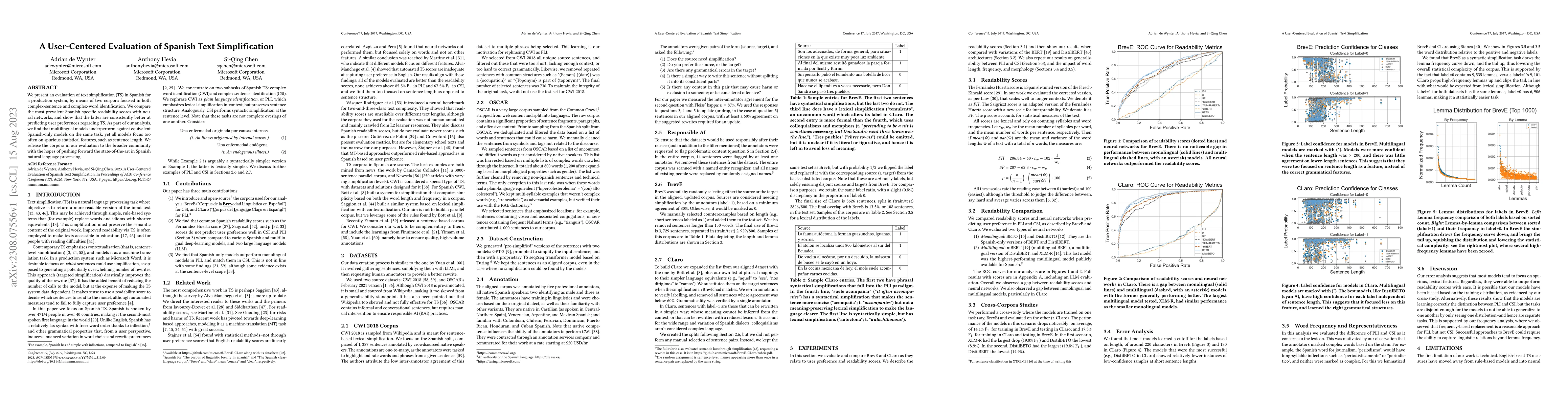 Thumbnail for A User-Centered Evaluation of Spanish Text Simplification
