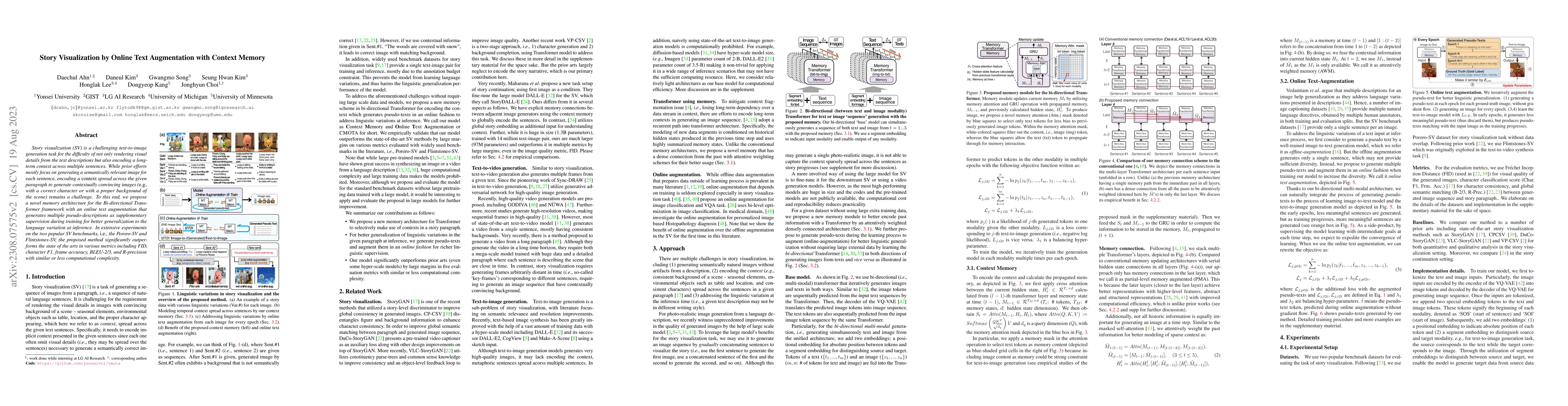 Thumbnail for Story Visualization by Online Text Augmentation with Context Memory