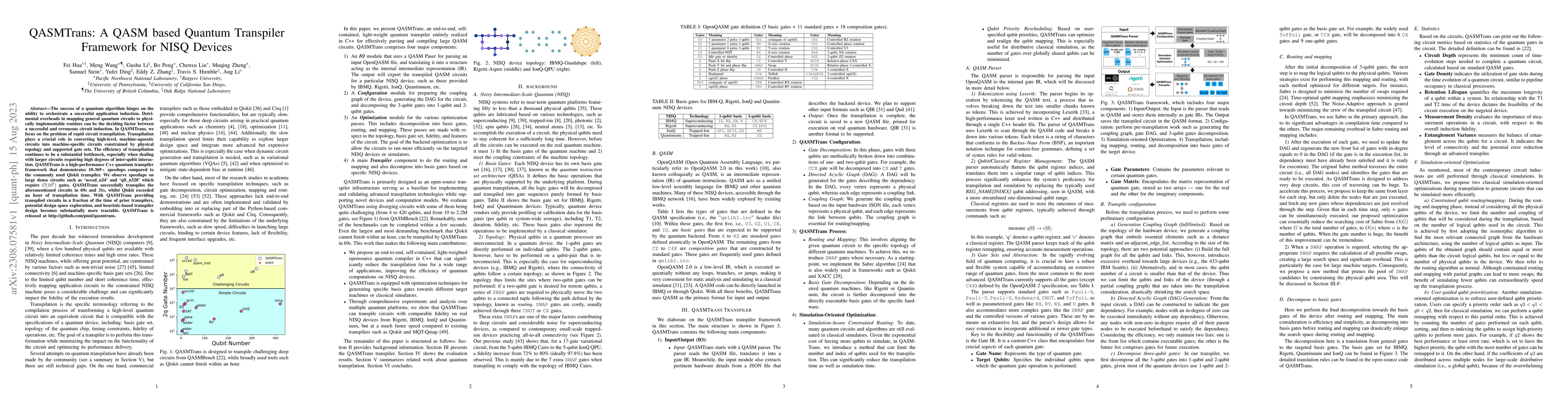 Thumbnail for QASMTrans: A QASM based Quantum Transpiler Framework for NISQ Devices