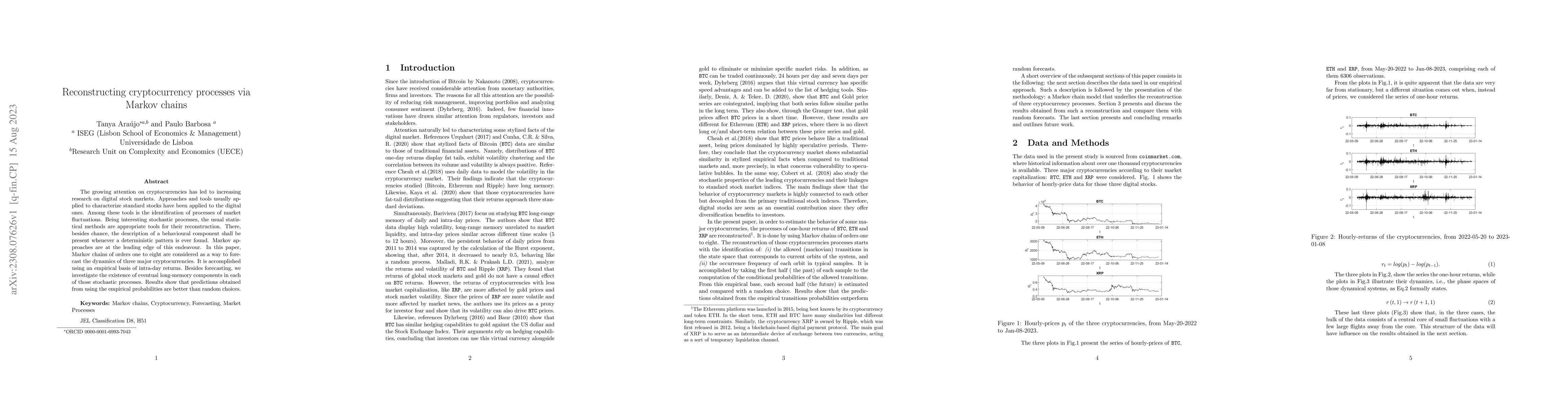 Thumbnail for Reconstructing cryptocurrency processes via Markov chains
