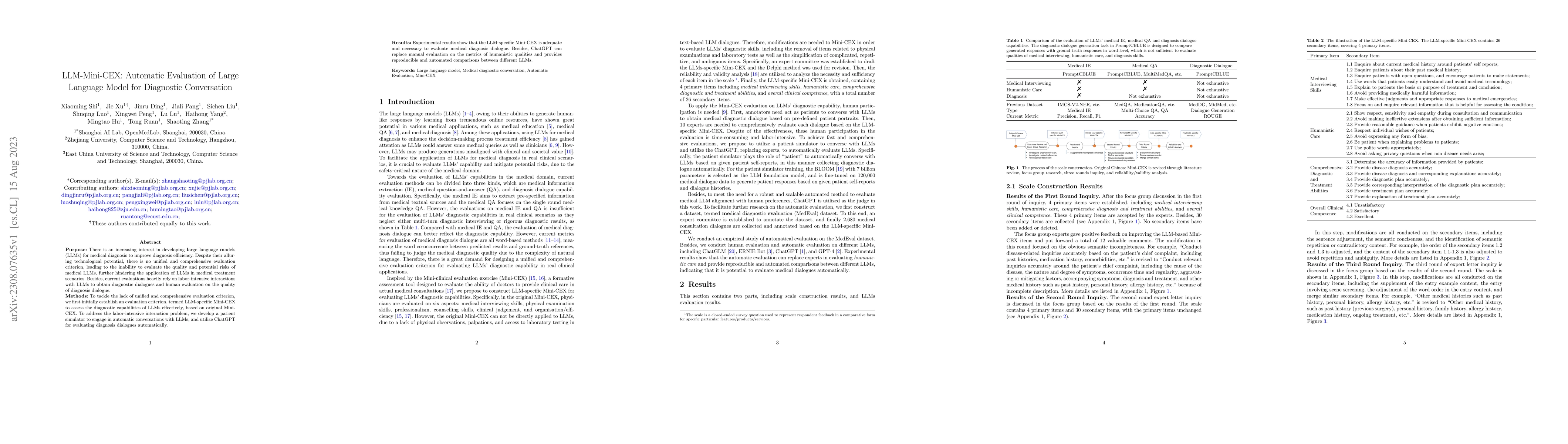 Thumbnail for LLM-Mini-CEX: Automatic Evaluation of Large Language Model for
  Diagnostic Conversation
