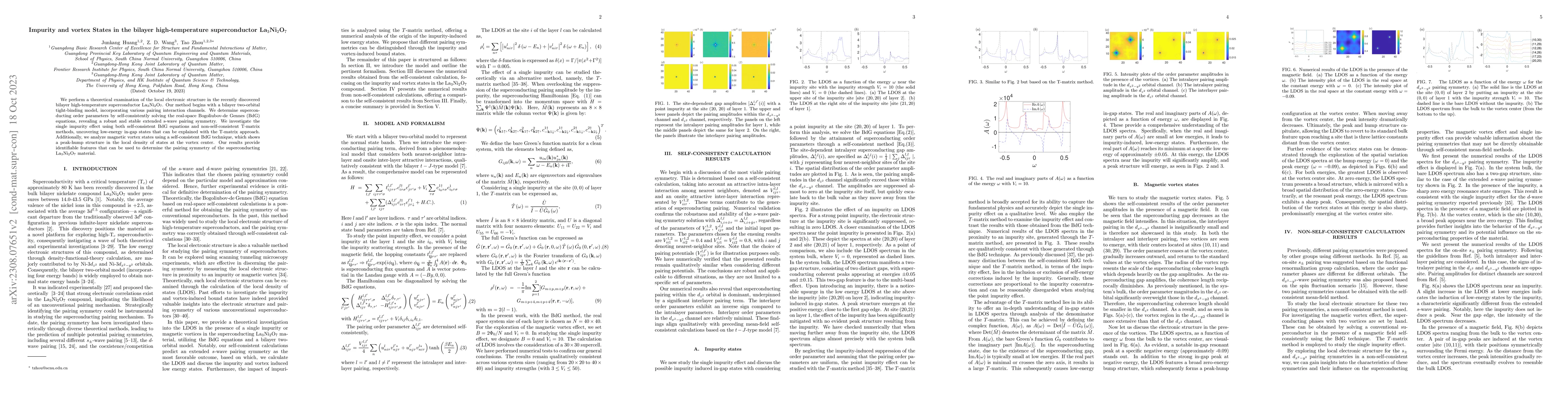 Thumbnail for Impurity and vortex States in the bilayer high-temperature
  superconductor $\mathrm{La}_3\mathrm{Ni}_2\mathrm{O}_7$