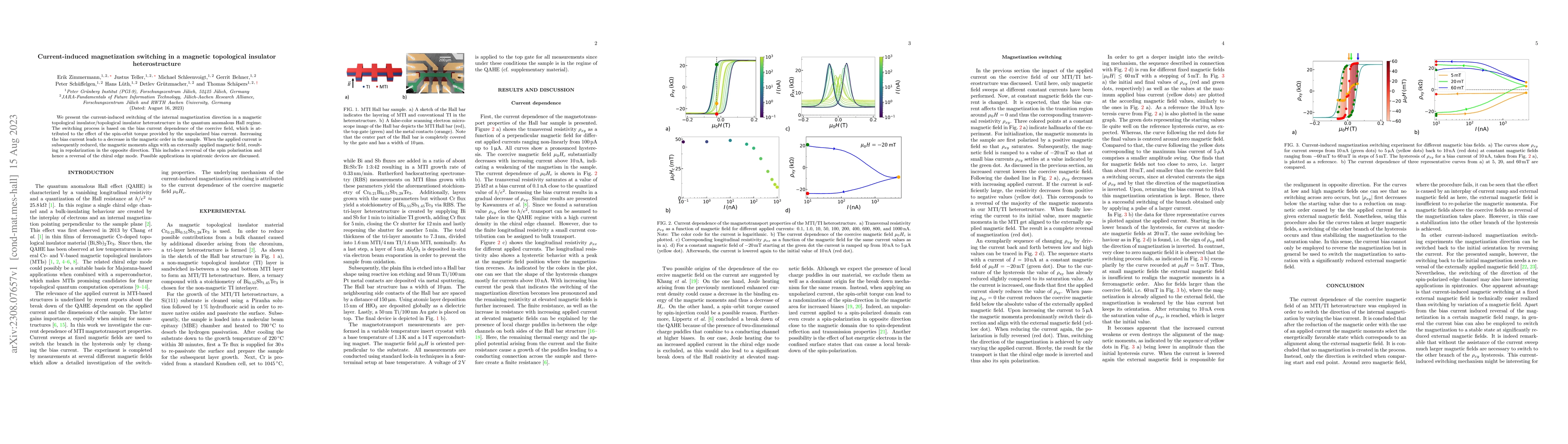 Thumbnail for Current-induced magnetization switching in a magnetic topological
  insulator heterostructure