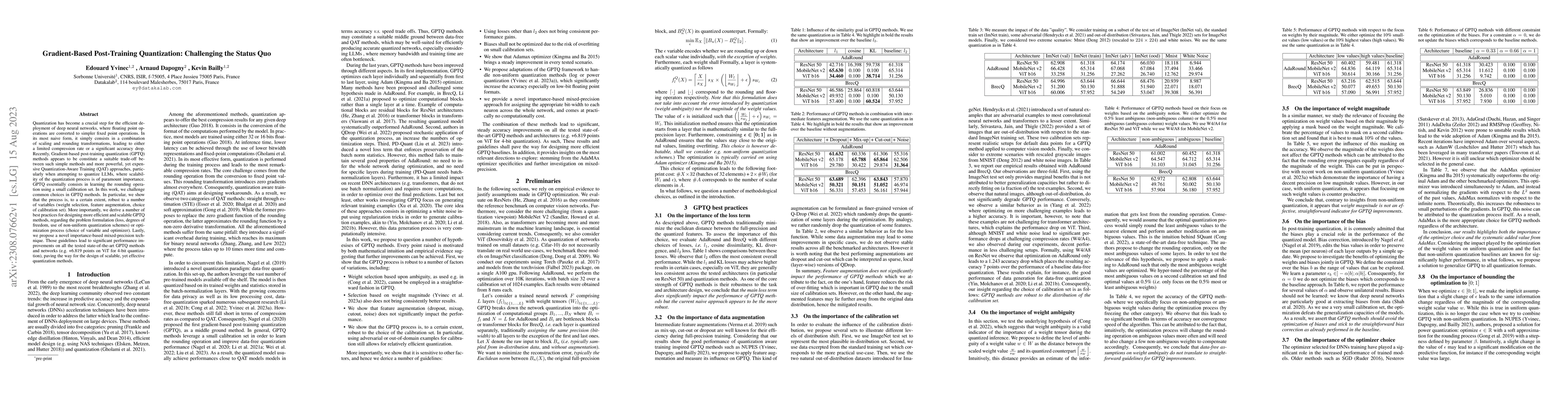 Thumbnail for Gradient-Based Post-Training Quantization: Challenging the Status Quo