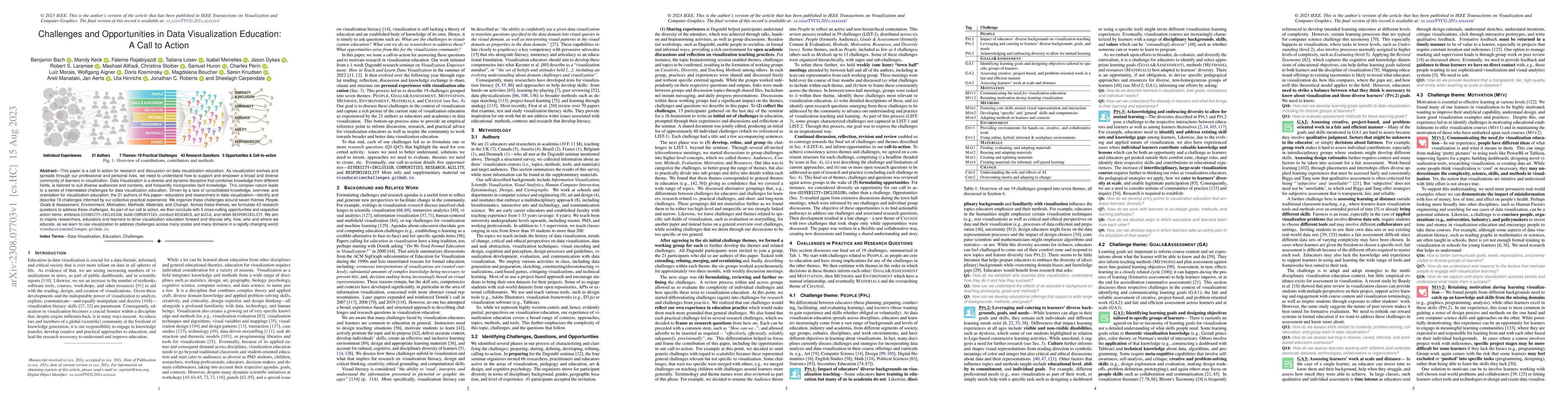 Thumbnail for Challenges and Opportunities in Data Visualization Education: A Call to
  Action