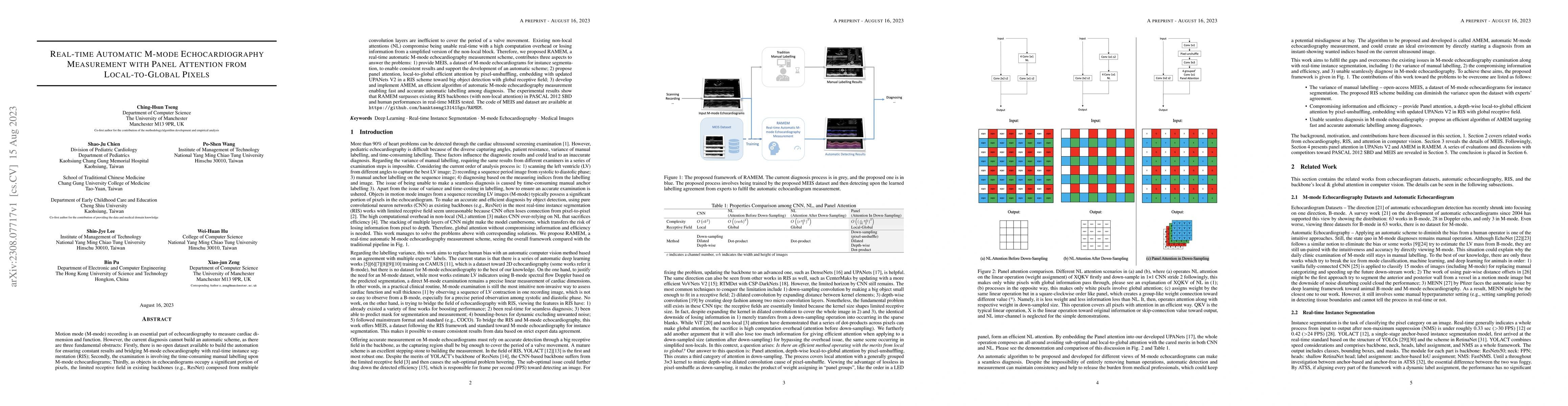 Thumbnail for Real-time Automatic M-mode Echocardiography Measurement with Panel
  Attention from Local-to-Global Pixels
