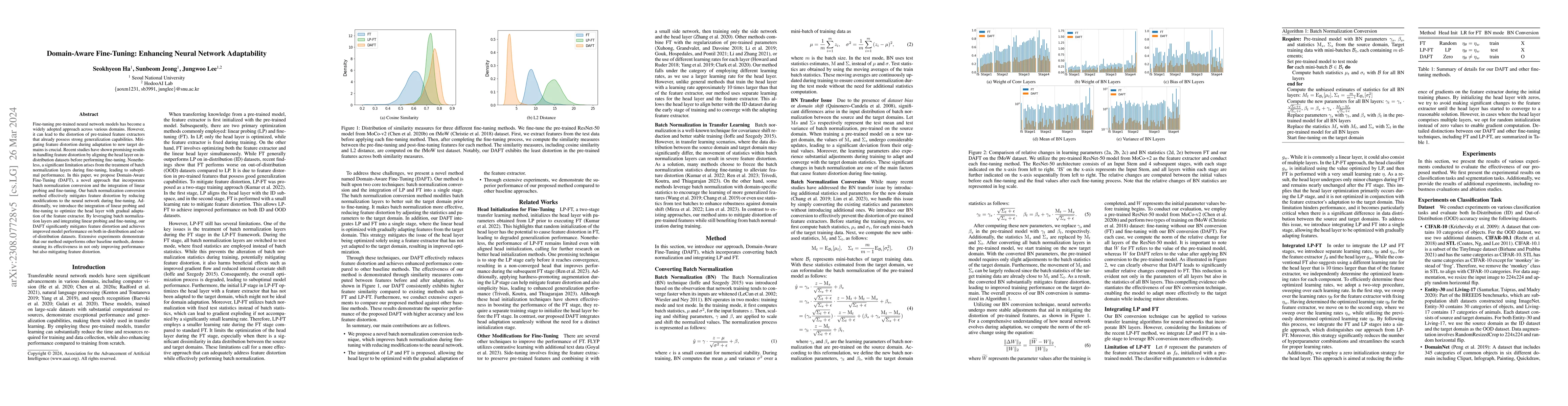 Thumbnail for Domain-Aware Fine-Tuning: Enhancing Neural Network Adaptability