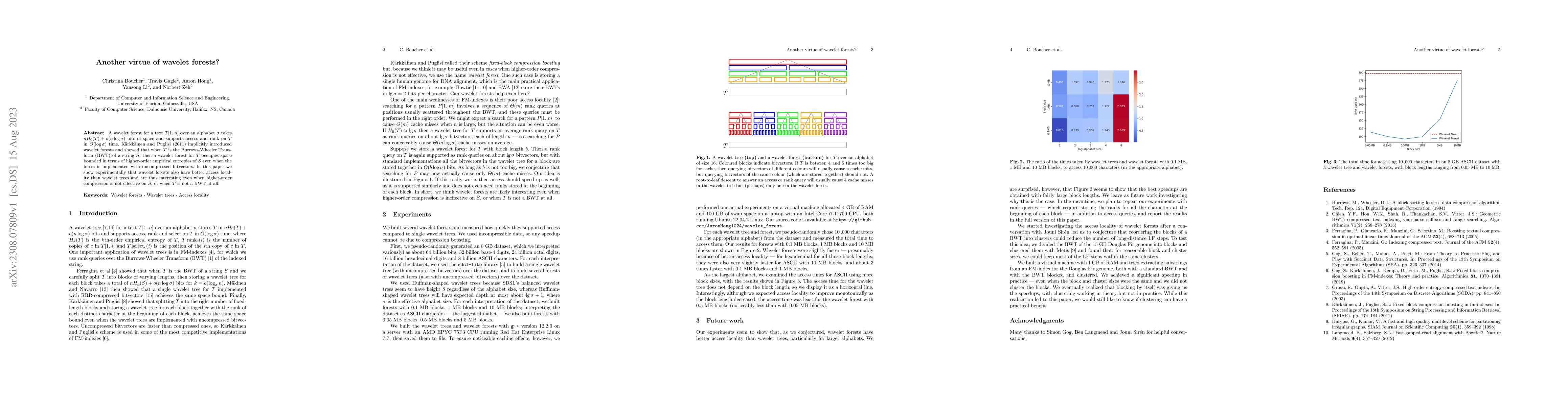 Thumbnail for Another virtue of wavelet forests?