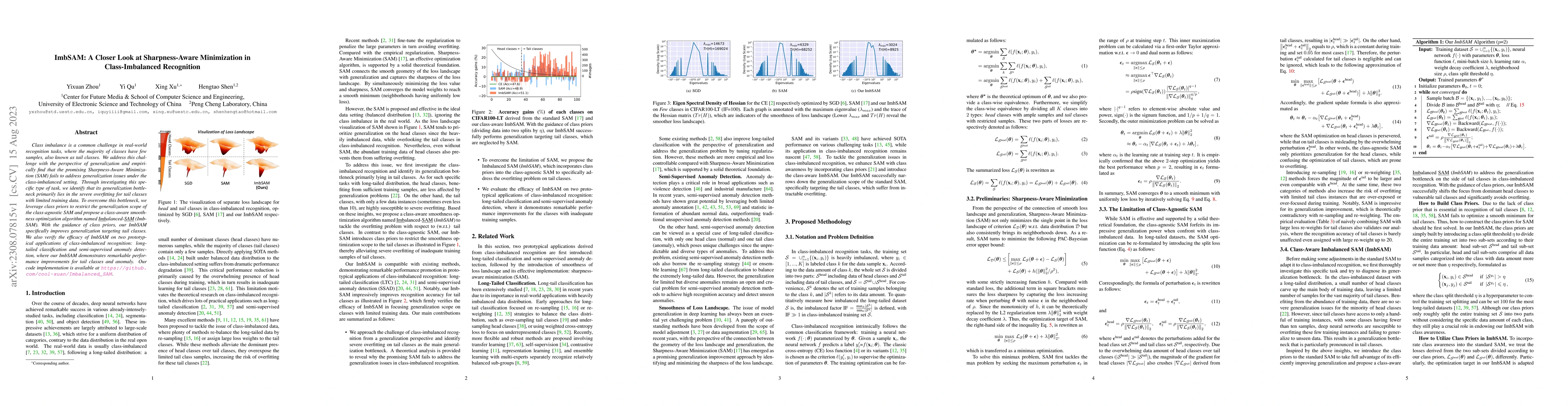 Thumbnail for ImbSAM: A Closer Look at Sharpness-Aware Minimization in
  Class-Imbalanced Recognition