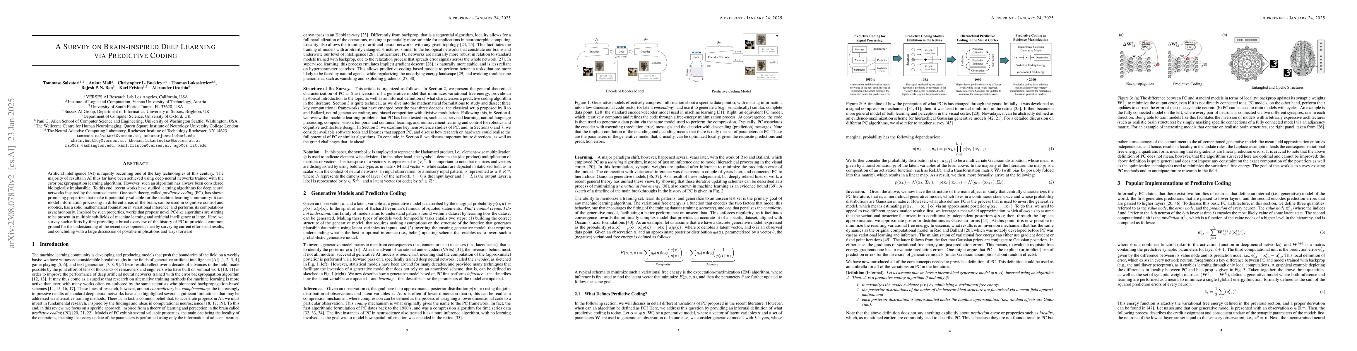 Thumbnail for Brain-Inspired Computational Intelligence via Predictive Coding