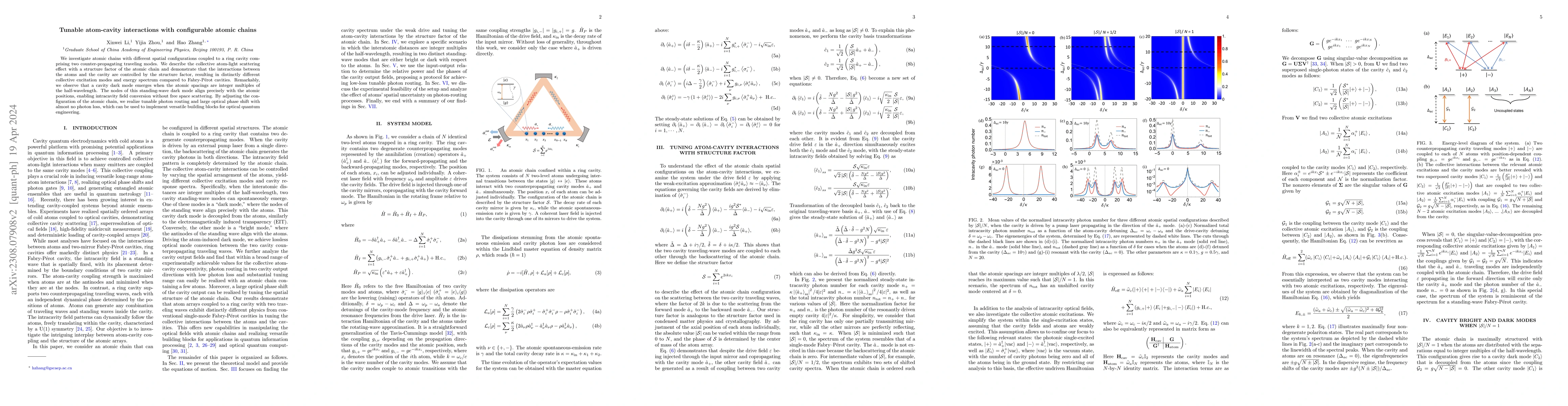 Thumbnail for Tunable atom-cavity interactions with configurable atomic chains