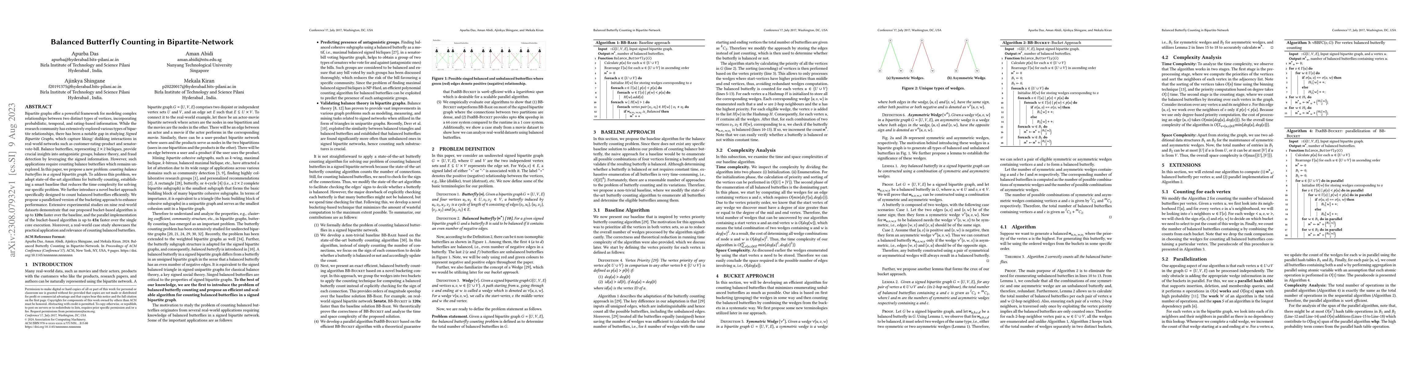 Thumbnail for Balanced Butterfly Counting in Bipartite-Network