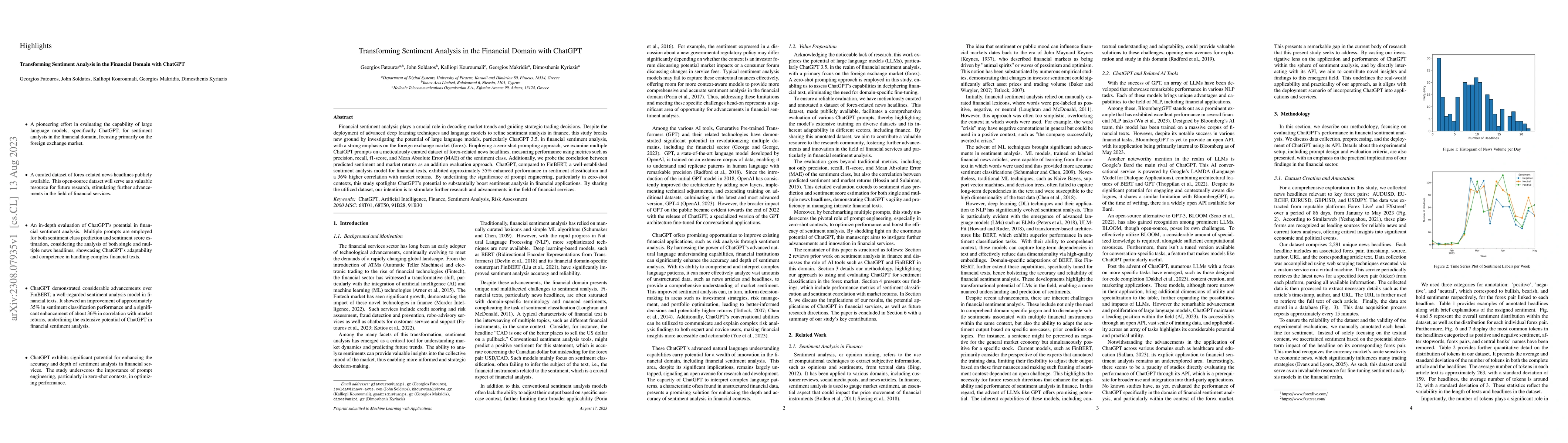 Thumbnail for Transforming Sentiment Analysis in the Financial Domain with ChatGPT